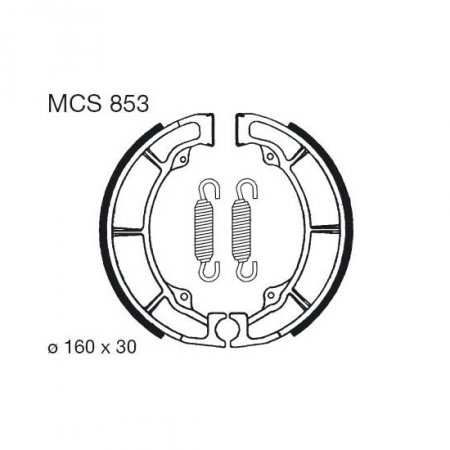 Brake shoes LUCAS MCS 853